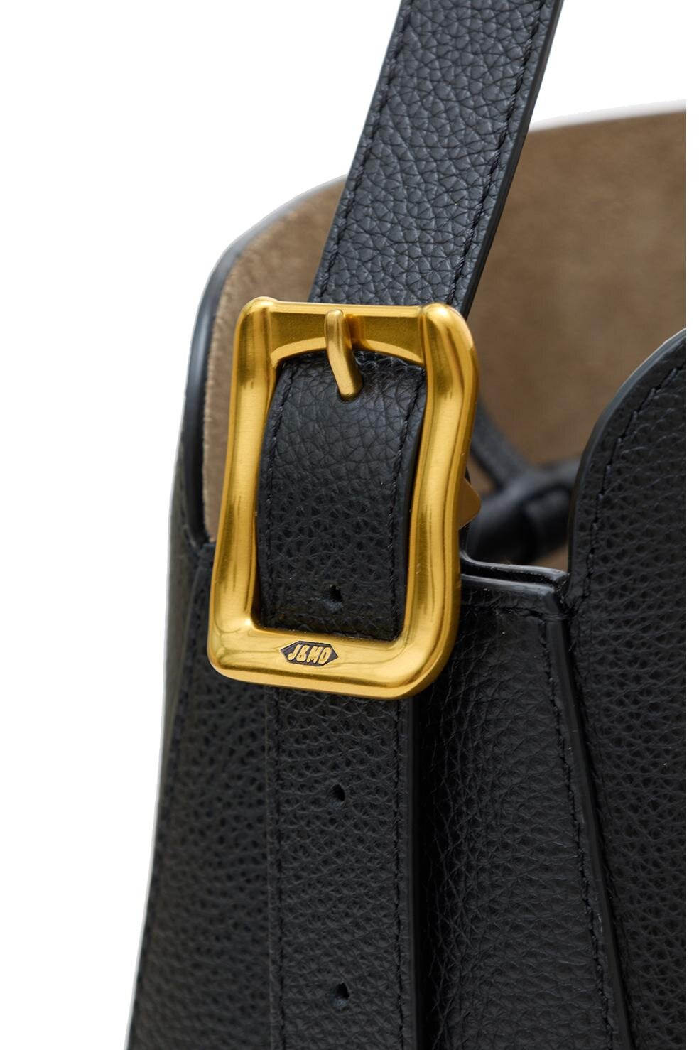 J&M デヴィッドソン フォー クラネ“矢筒着想”バケットバッグ、型押しレザー＆ベルト用バックル付き｜写真5