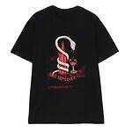 ワイルドサイド ヨウジヤマモトのTシャツ”日本画風”コラージュ＆ゴシックフラワーモチーフ｜写真2