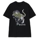 ワイルドサイド ヨウジヤマモトのTシャツ”日本画風”コラージュ＆ゴシックフラワーモチーフ｜写真6