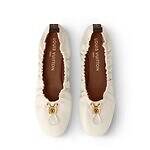 ルイ・ヴィトンのバレリーナシューズ、”モノグラム”ストラップのメタリックメッシュアッパー｜写真8