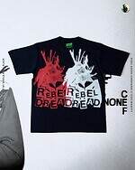 レベル ドレッド ハードウェアのTシャツ、”パラシュートシャツ”風＆映画ポスターモチーフ｜写真6