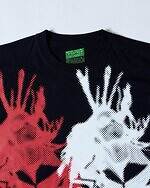 レベル ドレッド ハードウェアのTシャツ、”パラシュートシャツ”風＆映画ポスターモチーフ｜写真8