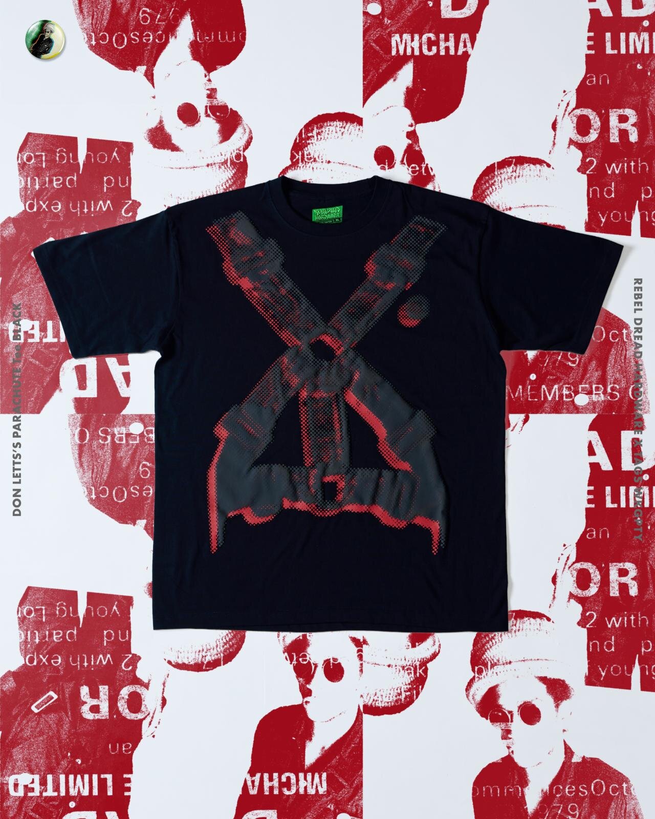 レベル ドレッド ハードウェアのTシャツ、”パラシュートシャツ”風＆映画ポスターモチーフ｜写真12