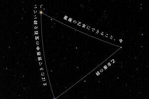 押上・プラネタリウム天空×詩人・最果タヒ、星が輝く夜空に浮かんでは消えていく詩