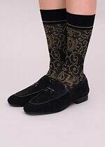 キワンダ“宇宙や神々の愛”着想25年秋冬ソックス、流れ星走るニーハイ＆可憐ないちご柄シアーソックス｜写真29