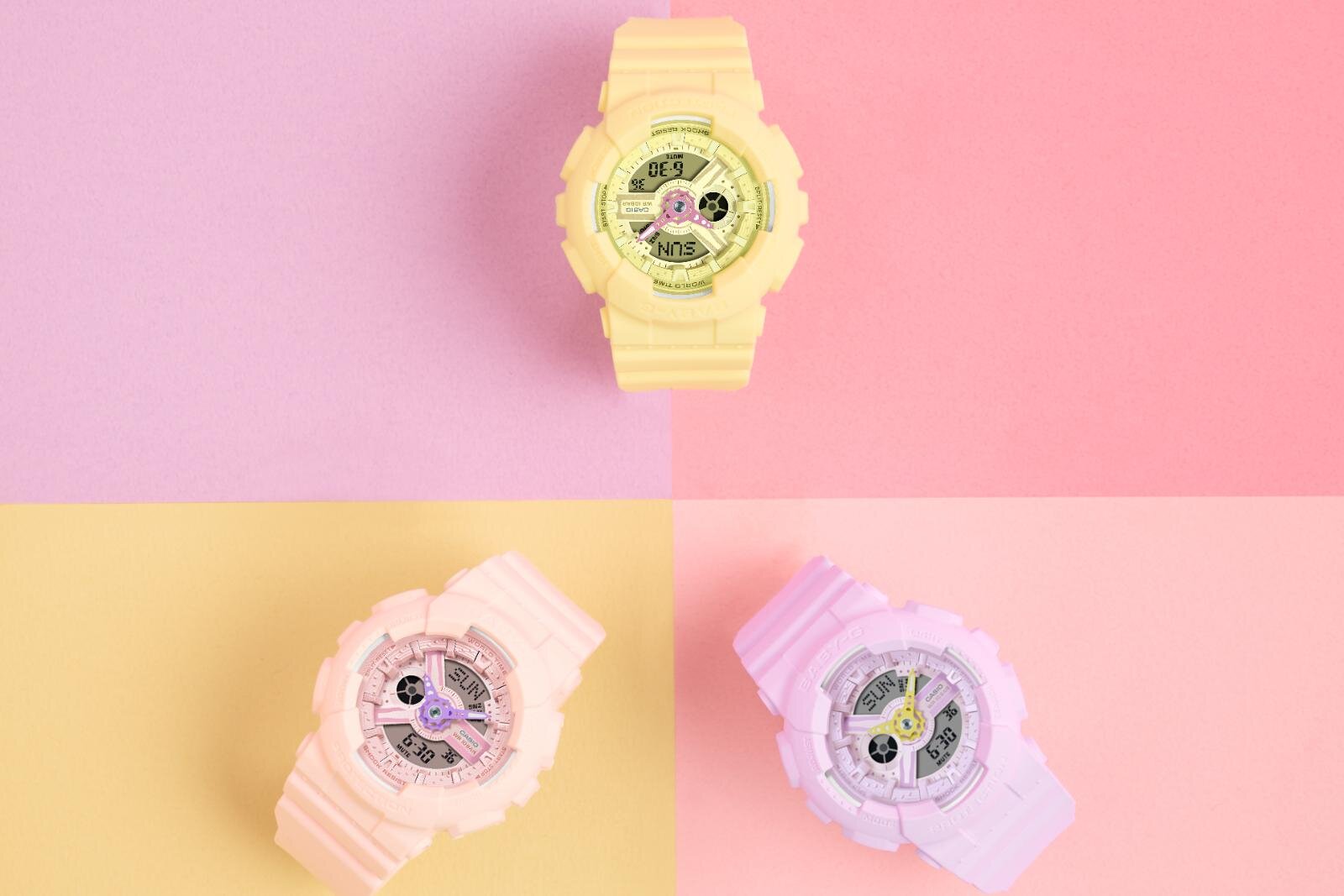 ☆ スナイデル　ベビージー　SNIDELｘBABY-G  腕時計　新品 スナイデル×BABY-Gのコラボ腕時計第2弾、ブラウン×ピンク