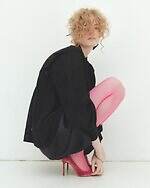 ミュベール“壁紙着想”小花柄ワンピース＆レース襟付きワークジャケット｜写真16