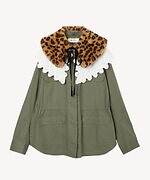 ミュベール“壁紙着想”小花柄ワンピース＆レース襟付きワークジャケット｜写真6