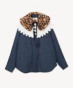 ミュベール“壁紙着想”小花柄ワンピース＆レース襟付きワークジャケット｜写真7