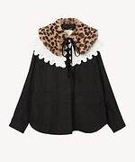 ミュベール“壁紙着想”小花柄ワンピース＆レース襟付きワークジャケット｜写真5