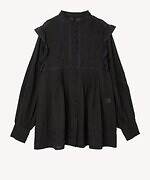 ミュベール“壁紙着想”小花柄ワンピース＆レース襟付きワークジャケット｜写真12