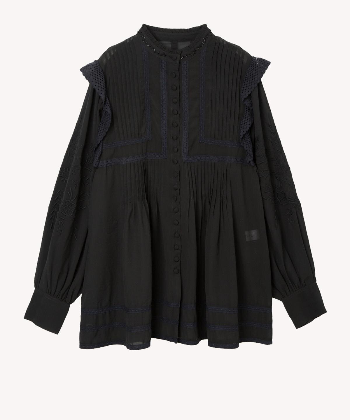 ミュベール⭐︎新品　レースコンビワンピース (ネイビー/38) 35,200円 セール】 モールレースキャミワンピース （ロング・マキシ丈