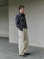 MHL.×キャントンオーバーオールズのジャケット＆パンツ、ナチュラルデニムとインディゴブルー仕立て｜写真7