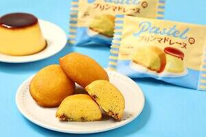 パステル新作「プリンマドレーヌ」‟ザクザク”食感カラメルチップ入りのしっとり焼き菓子