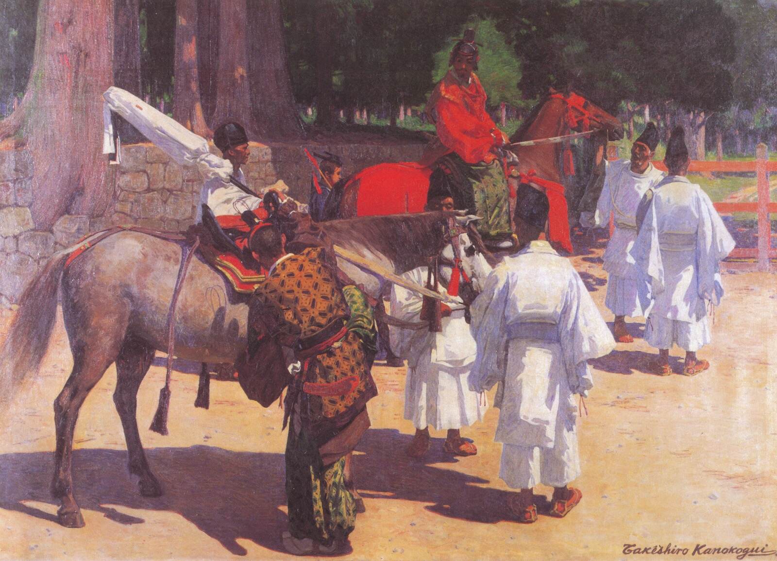 鹿子木孟郎 《加茂の競馬》 大正2年(1913年) 株式会社三井住友銀行蔵(泉屋博古館東京寄託)