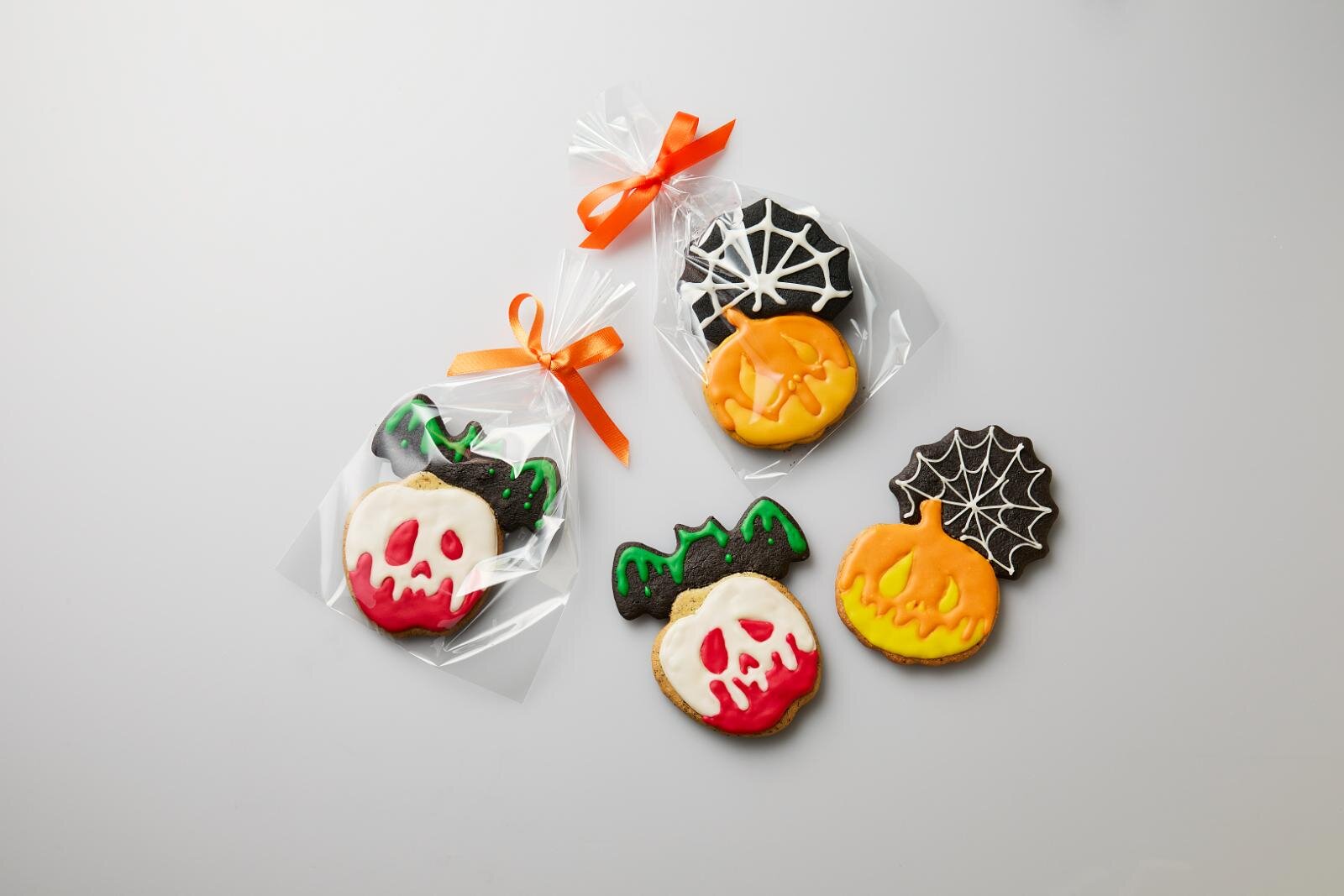 「ハロウィンクッキー アップル」1,000円※10月1日(水)～31日(金)まで 「ハロウィンクッキー パンプキン」1,000円※10月1日(水)～31日(金)まで 