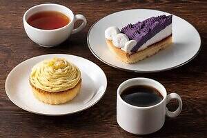 タリーズコーヒーの秋スイーツ、“レトロ喫茶店風”モンブランや紫芋×カシスの濃厚タルト | タリーズコーヒー
