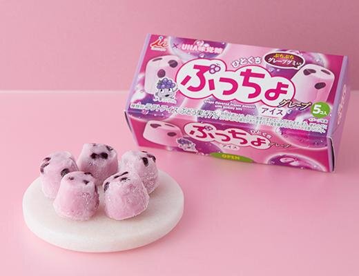 「ぷっちょグレープ味」が“ぷちぷち”グミ入りのひとくちアイスに！ローソン限定で