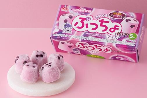 「ぷっちょグレープ味」が“ぷちぷち”グミ入りのひとくちアイスに！ローソン限定で