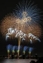 花火大会「調布花火 2025」東京・調布市の多摩川周辺で開催、約1万発の花火が夜空を彩る｜写真2