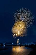 花火大会「調布花火 2025」東京・調布市の多摩川周辺で開催、約1万発の花火が夜空を彩る｜写真3