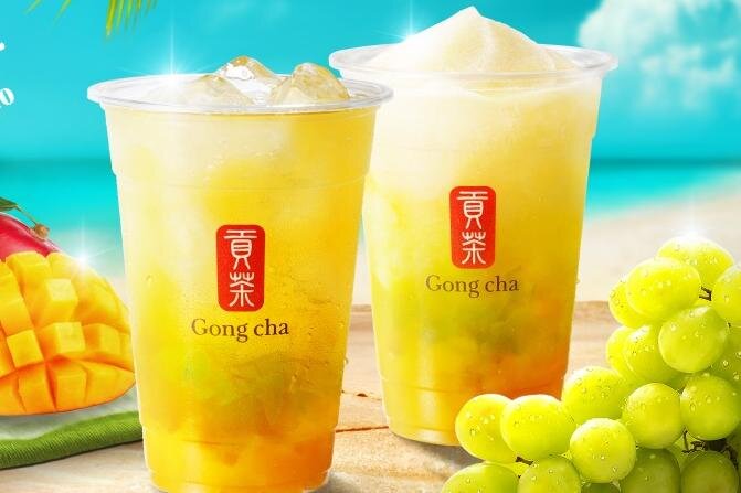 マスカット｜ゴンチャ「マスカット＆マンゴー」“ぷるぷる”ゼリーやとろけるマンゴー果肉入りデザートティー