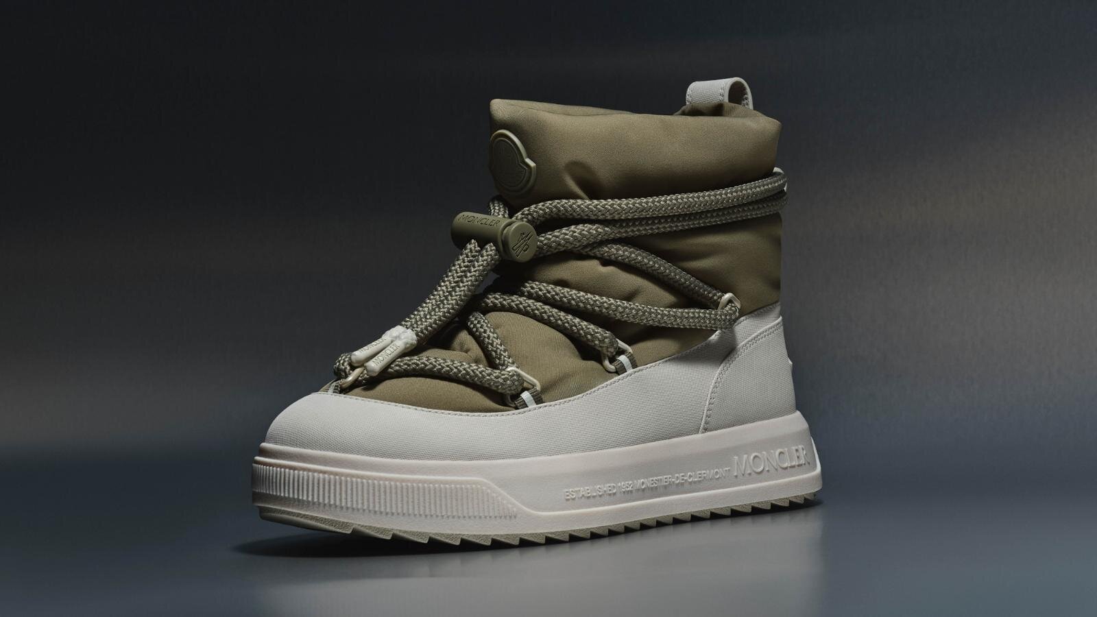MONCLER トレイルグリップ グリーン/ブラウン　29センチ　モンクレール モンクレール」が“トレイルグリップ”スニーカーの新色と軽量化