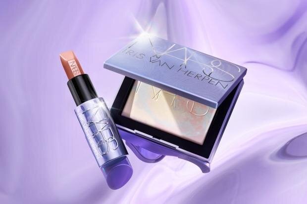 NARS25年クリスマスコスメ第1弾、ホログラム煌めく"マーブル”リフ粉＆虹色に輝くクリアグロス