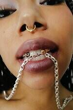 ボーニー”ゴールドリング”煌めくシルバーチェーンブレスレット＆カラビナ型フープピアス｜写真26