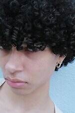 ボーニー”ゴールドリング”煌めくシルバーチェーンブレスレット＆カラビナ型フープピアス｜写真25