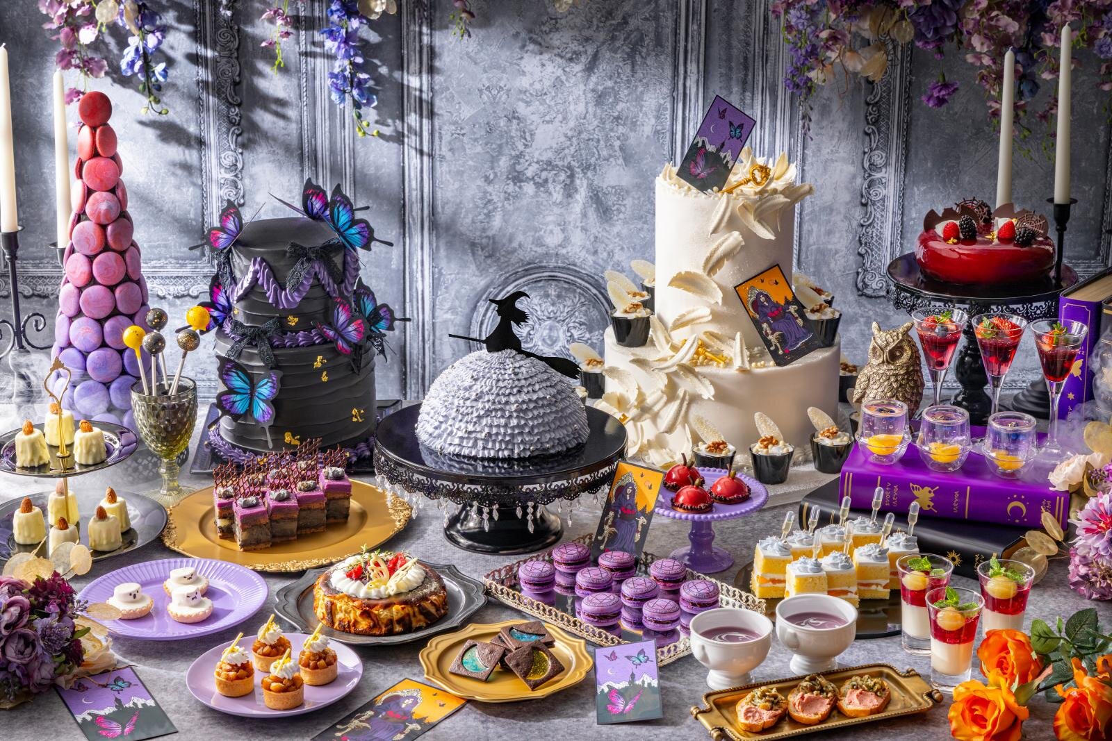 ホテルビュッフェ｜ヒルトン東京ベイ"魔女の謎解き"ハロウィンスイーツビュッフェ、ゴーストモチーフのタルト