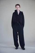 Y's“パッチワーク風”ジャカード織ドレス＆トグルボタン付きアシンメトリーニット｜写真1