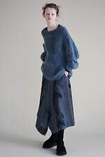 Y's“パッチワーク風”ジャカード織ドレス＆トグルボタン付きアシンメトリーニット｜写真7