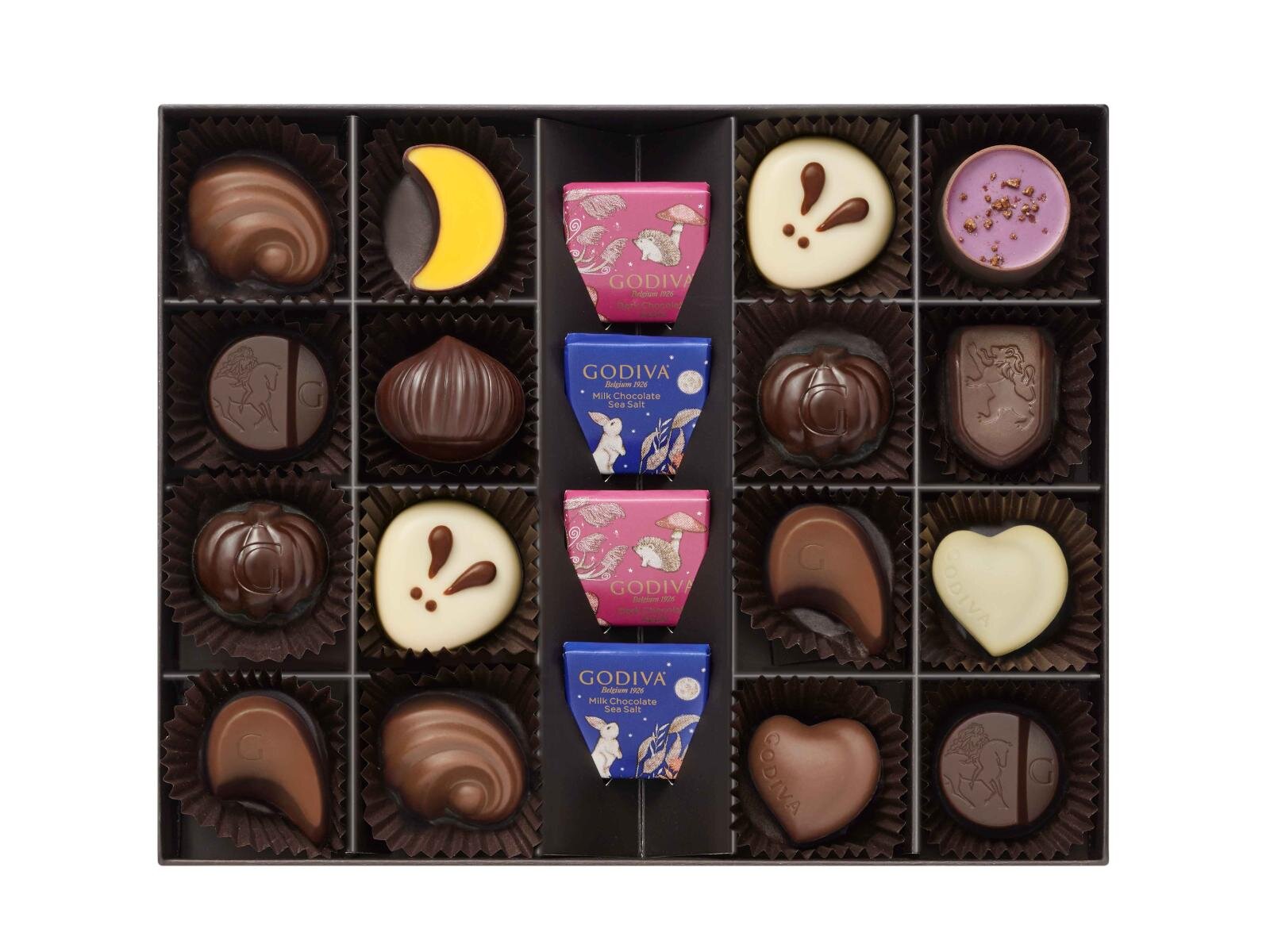 ゴディバ"白ウサギ型やスイーツポテト風”のお月見チョコレート、秋の満月見上げるうさぎボックスで｜写真10