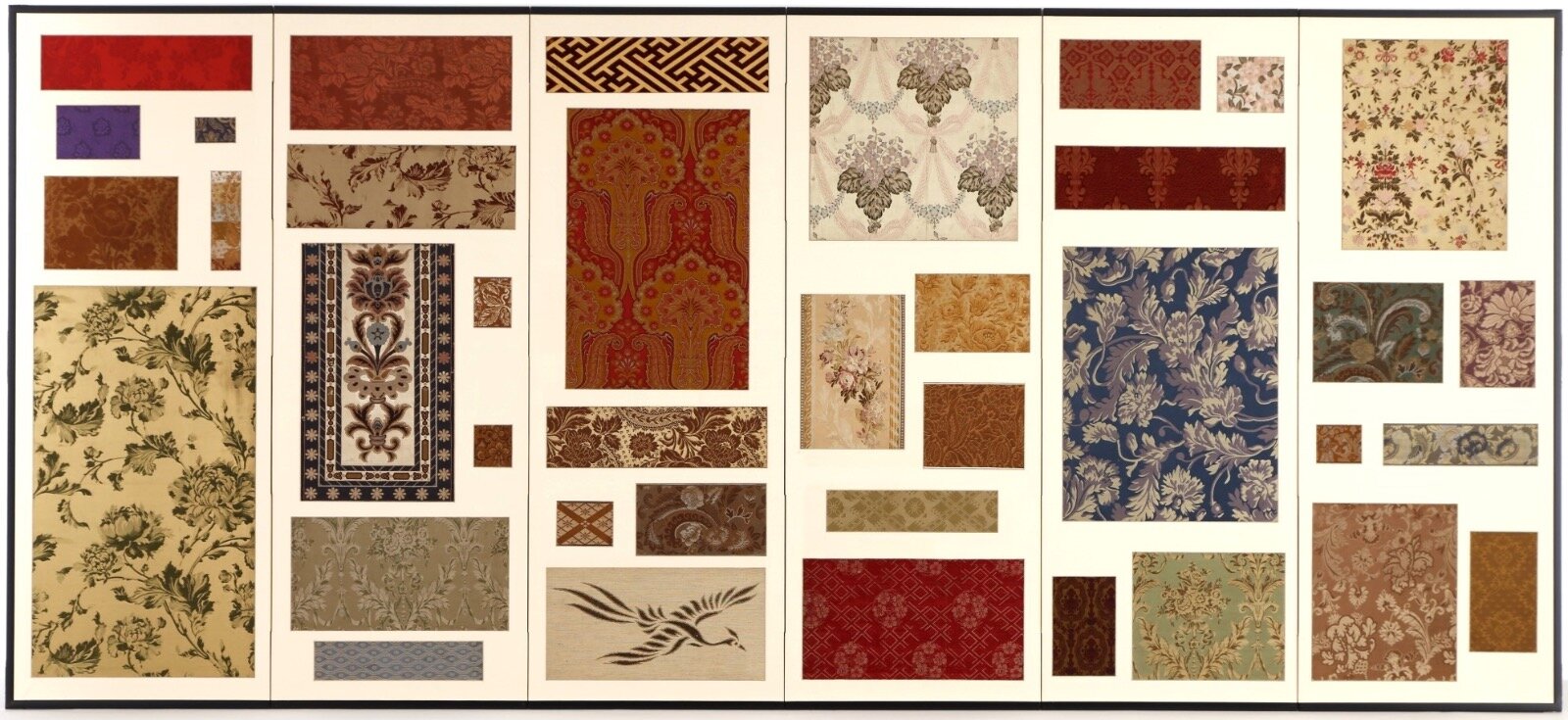 宮殿装飾裂貼交屏風 ［第II部展示］