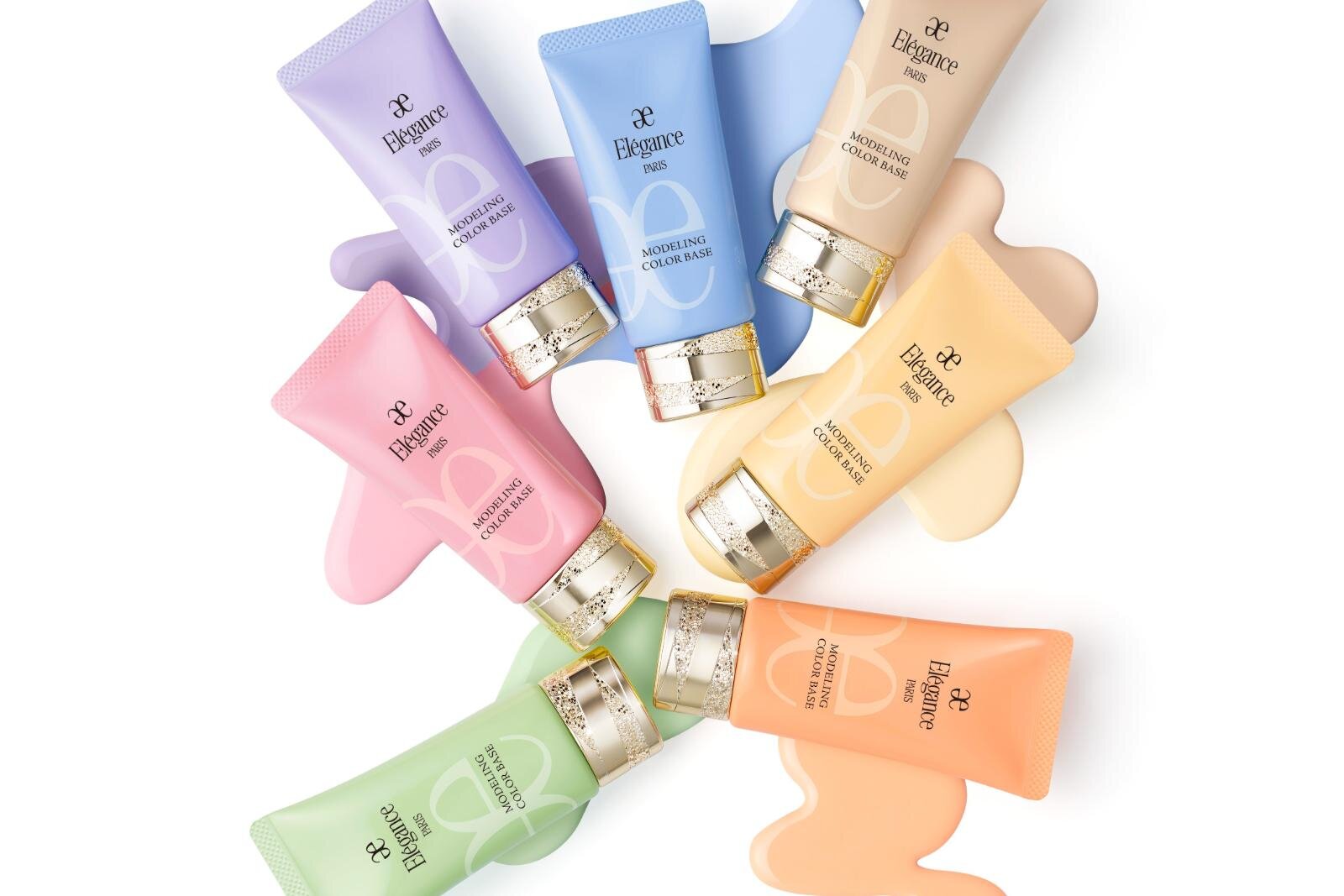 エレガンス25年秋“7色”のコントロールカラー、色ムラや毛穴カバーで“うるおうツヤ肌”へ