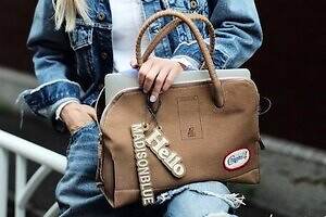 マディソンブルー×コーネリアンタウラス バイ ダイスケイワナガ、”ワッペン付き”スエードバッグ