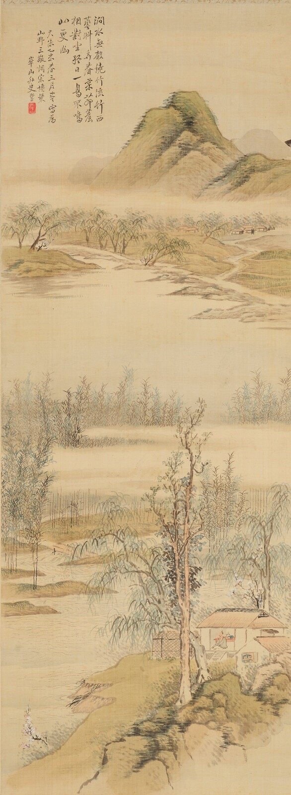 渡辺崋山筆 《春渓高隠図》 兵庫県立美術館蔵