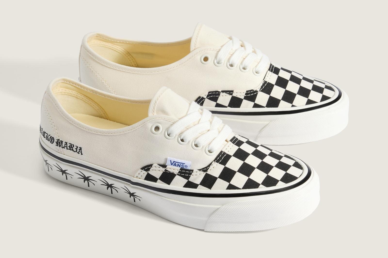 【美品】 WACKO MARIA VANS オーセンティック Vans×ワコマリア”チェッカーボード”柄「オーセンティック