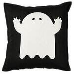 イケアのハロウィングッズ、”オバケ”クッションカバー＆黒猫キャンドル｜写真2