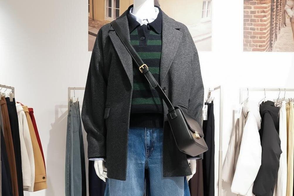 GU25年冬ウィメンズ、“軽くてやわらか”ハーフ丈ケープコート＆コーデュロイ素材のスコートなど