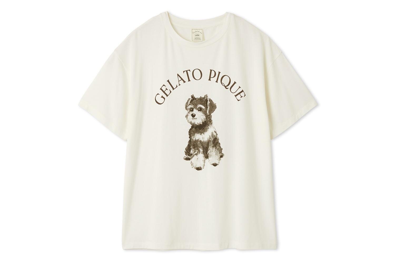 ジェラート ピケ「シュナウザー」モチーフTシャツ＆”柴犬”総柄