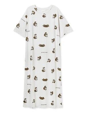 限定デザイン柴犬　ルームウェア　Tシャツ　 新品　ジェラートピケ ジェラート ピケ「シュナウザー」モチーフTシャツ＆”柴犬”総柄