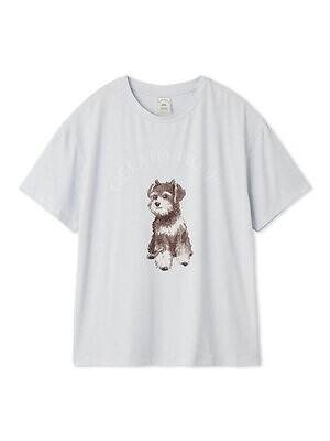 ジェラート ピケ「シュナウザー」モチーフTシャツ＆”柴犬”総柄
