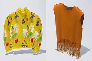 ミー イッセイ ミヤケ“ギリシャ神話”モチーフトップ＆軽やかに揺れるフリンジプリーツ