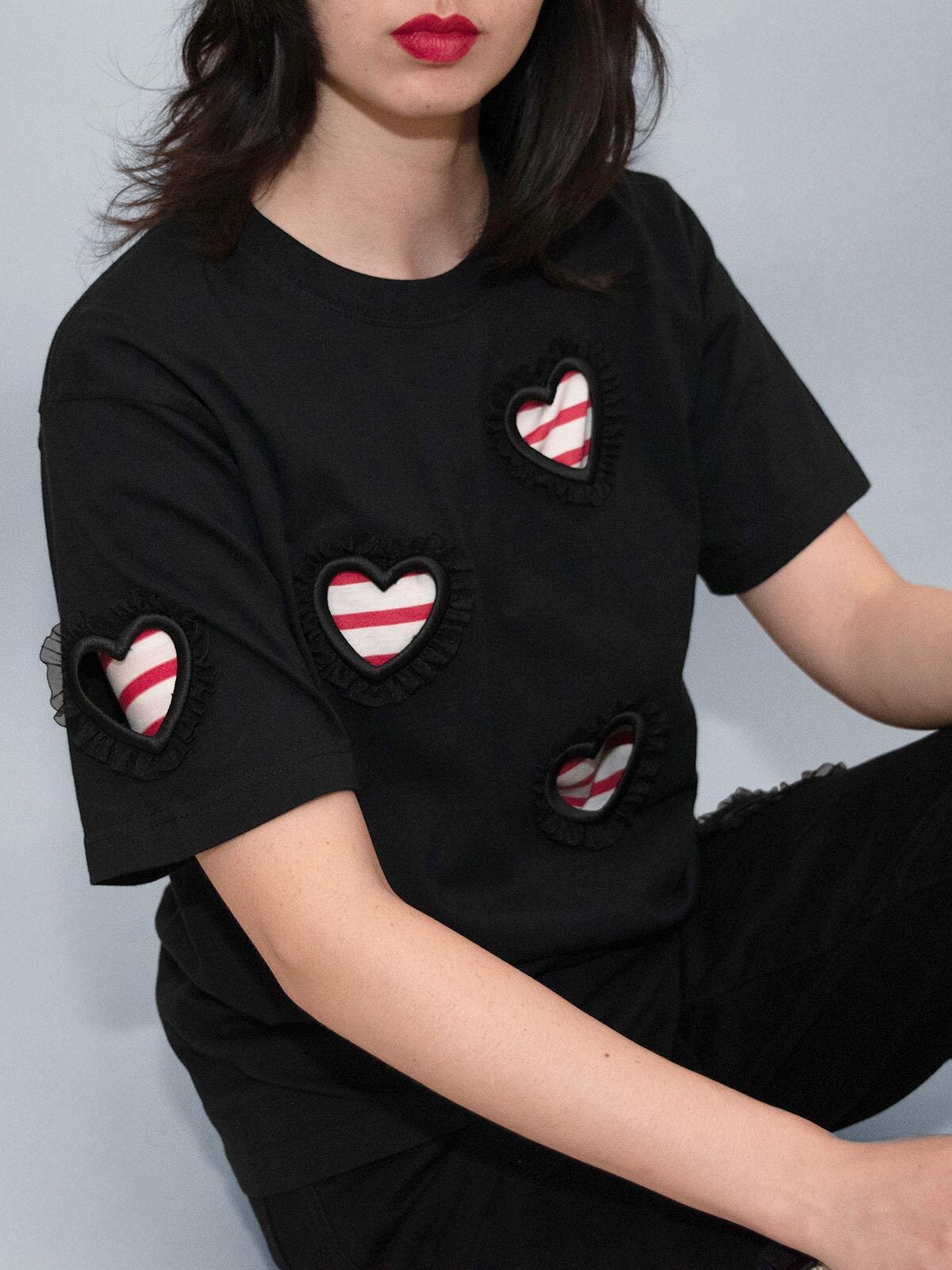 キワンダキワンダ“ハート刺繍”オーダーTシャツ＆スウェットが銀座で、フリルとパールのオプションも｜写真7