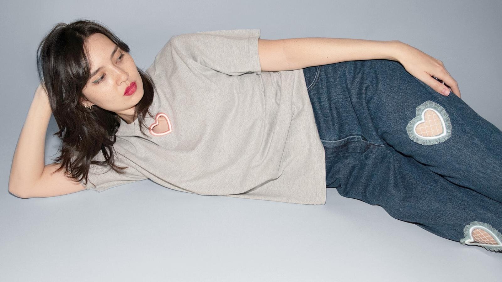 キワンダキワンダ“ハート刺繍”オーダーTシャツ＆スウェットが銀座で、フリルとパールのオプションも｜写真24