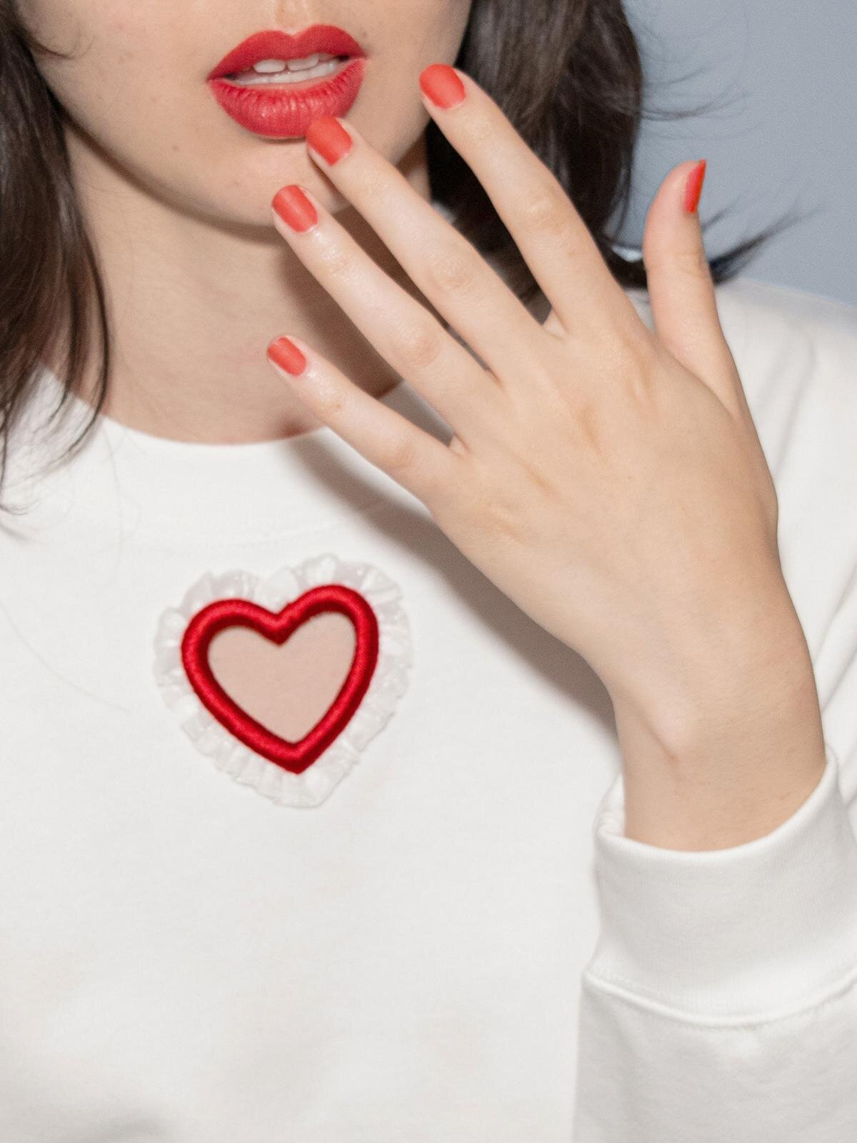 キワンダキワンダ“ハート刺繍”オーダーTシャツ＆スウェットが銀座で、フリルとパールのオプションも｜写真19