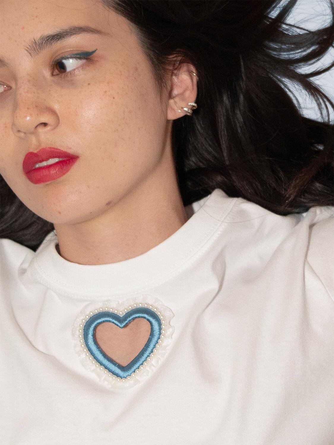 キワンダキワンダ“ハート刺繍”オーダーTシャツ＆スウェットが銀座で、フリルとパールのオプションも｜写真22