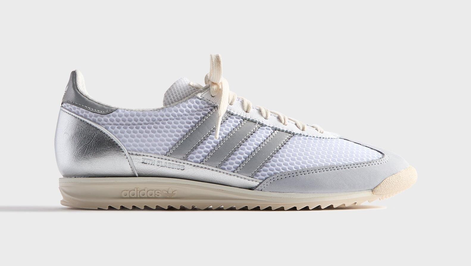 Kith×アディダス ランニングのスニーカー、クリーンアッパーに鮮やかレッドのライン入りなど全6種｜写真5